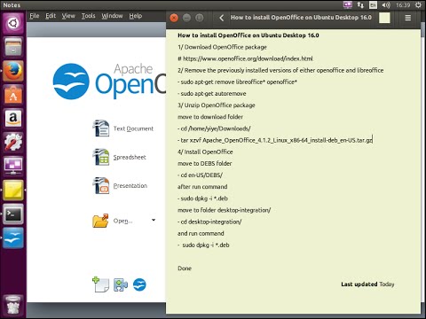 How to install openoffice in linux